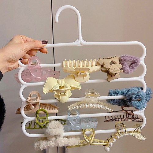 Hair Claw Clip Organizer Handmade Multifunctional Headband Storage Rack*A - Foto 5 di 15