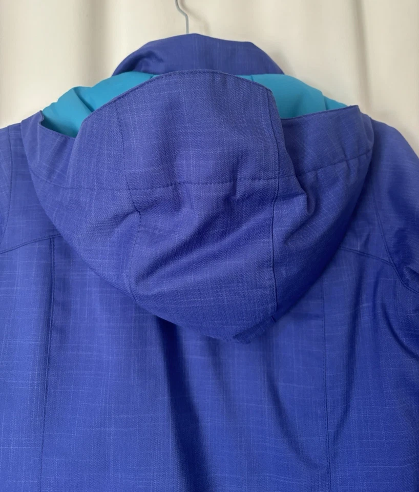 Burton Girls Jacket Medium Purple Insulated Hoodied Zip Pockets Snow Winter - Image 4 of 4