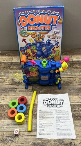 Vintage Donut Disaster Board Game 1992 Parker Brothers Complete - Instructions