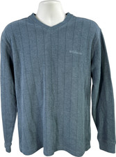 Columbia Men s Blue Long Sleeve Pullover Sweater - M