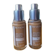 2 Revlon Illuminance Skin Caring Foundation 505 Rich Sand NEW w/o LIDS