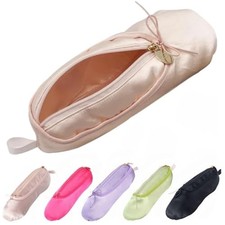 Ballet Pointe Shoe Makeup Bag Dance Recital Gifts for Girls Pink