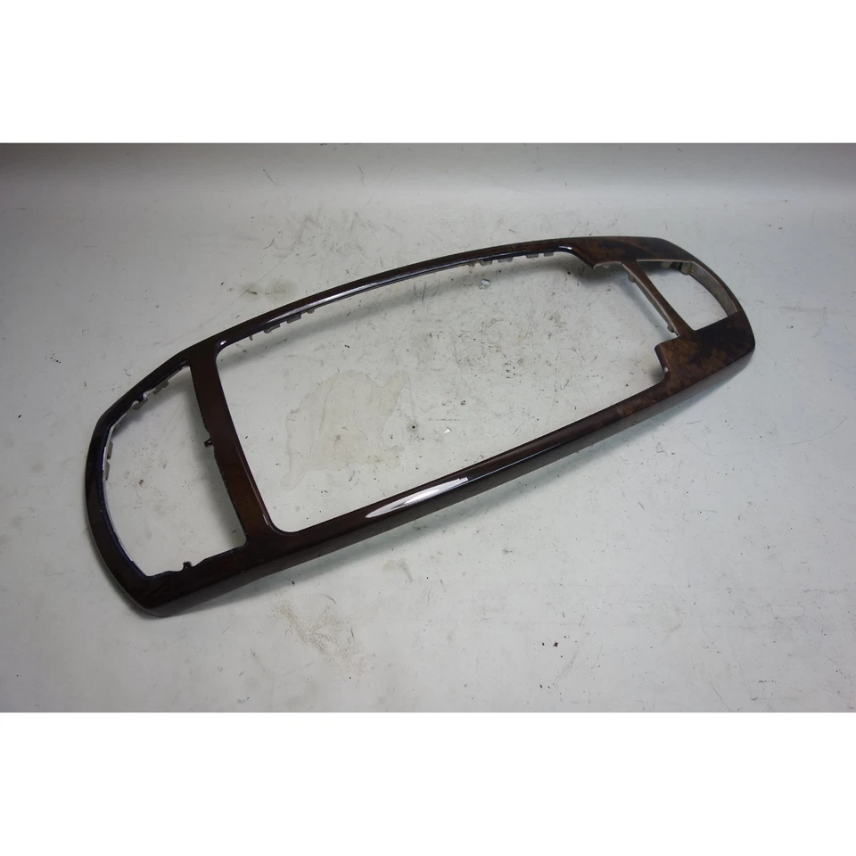 2002-2003 BMW E65 E66 7-Series Front Center Console Wood Trim Walnut w Inlay OEM — 第 2/4 张图片