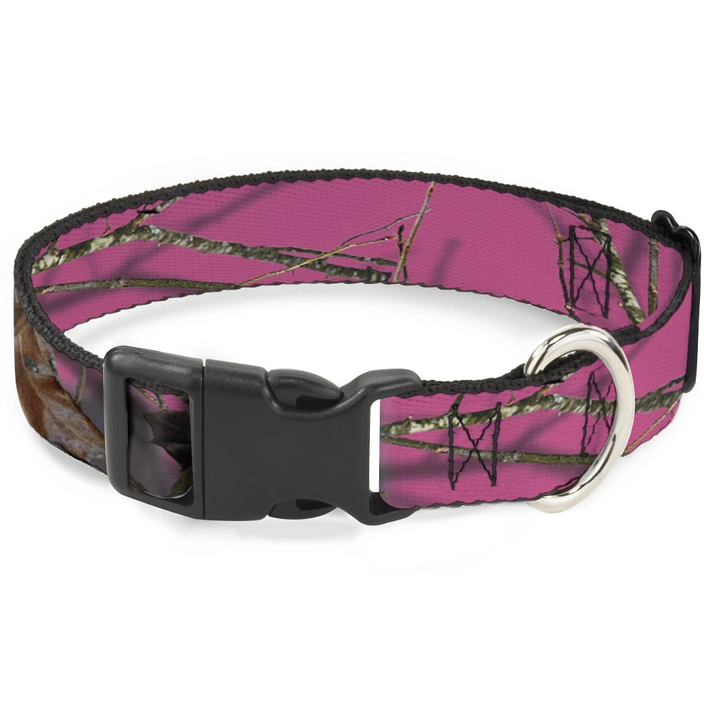 Plastic Clip Collar Mossy Oak Country Roots Camo Fuchsia NARROW-Medi (US IMPORT)