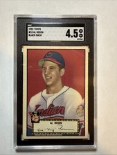 1952 TOPPS # 10 AL ROSEN BLACK BACK (SGC 4.5) VG EX