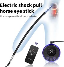 Electric E-stim Penis Plug Bead Dilator Silicone Set Urethral Sounding Stretcher