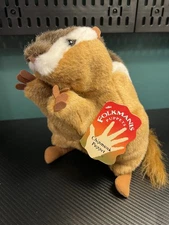 Folkmanis Chipmunk Hand Puppet 11” Full Body Realistic Plush Toy with Tags