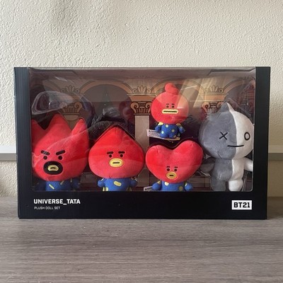 BT21 Line Friends Universe Standing Doll Set BTS Tata Family
