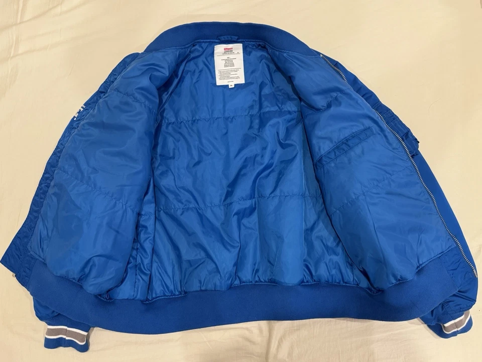 Supreme Second To None Ma-1 Jacket Blue - Image 3 of 4