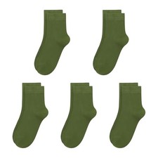 Kids Viscose Bamboo School Socks Soft flate Seam Color Anti Odor Thin