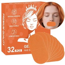 Lip Tape Sleeping - 32 Pack Pink Anti-Snoring Strips for Improved Nose Breathing