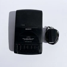 Vintage Sony Cassette-Corder TCM-929 Cassette Tape Player Recorder - Black
