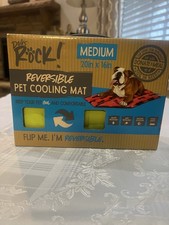 Dogs Rock Reversible Pet Cooling Mat Medium 20" x16" Sealed