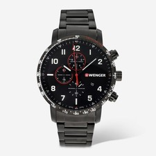Wenger 7470X/T クロノグラフ Wenger 7470X/T Swiss Men's Chronograph Stainless Steel 38 Mm