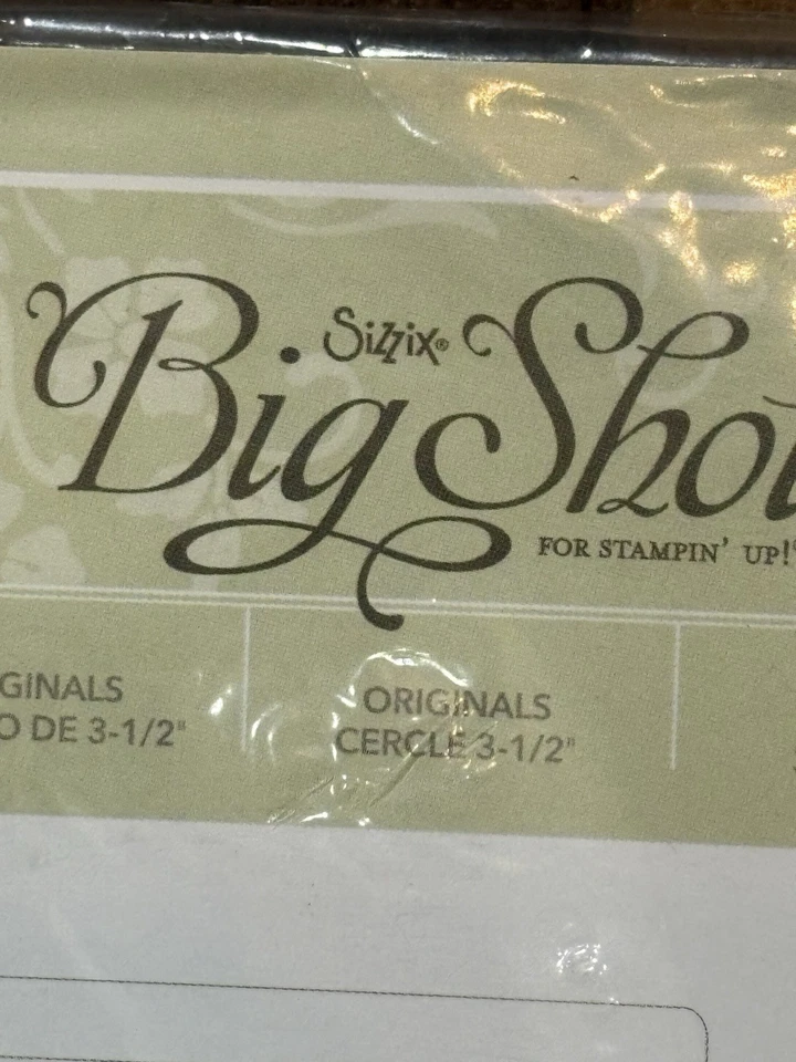 CStampin Up Sizzix Oirginals 3 . 5 " Circle Die For Big Shot Embossing Cutting - Image 4 of 4