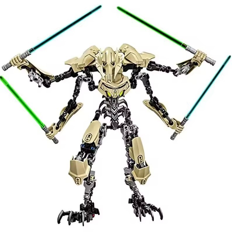 32cm Star General Grievous Action Figure with Lightsaber Bui