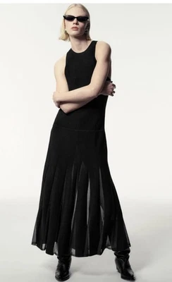 VESTIDO MAXI COS PLISADO CUELLO CORREDOR talla XS | Precio de venta sugerido por el fabricante 115 GBP - Imagen 1 de 4