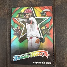 2025 Topps Chrome #FS-7 Elly De La Cruz Future Stars Refractor Insert Reds 9-13