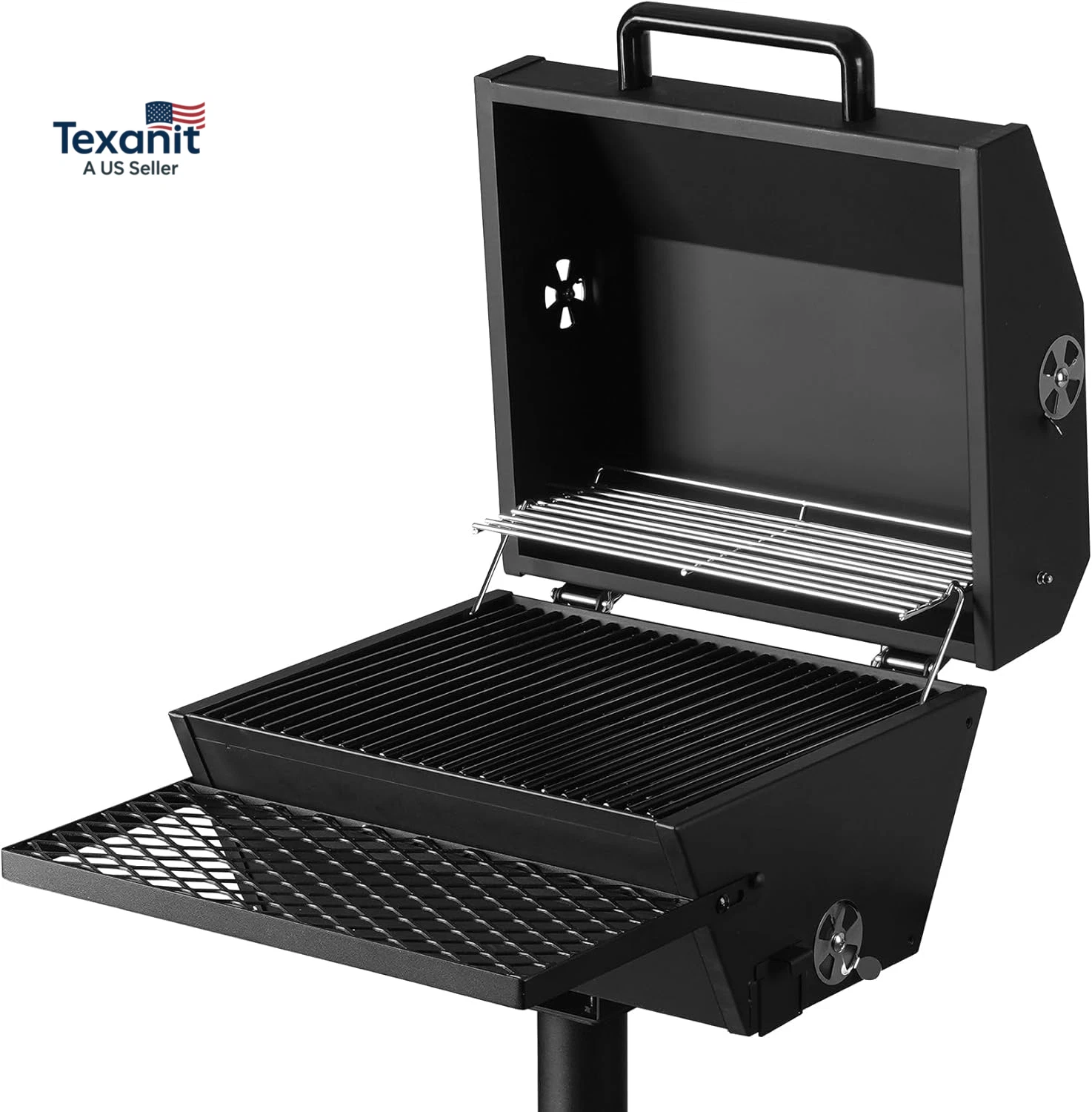 Park Style Charcoal Grill with Cover, Portable Park BBQ Grill Heavy Duty Porcela
Opens in a new wind