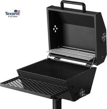 Parrilla de carbón estilo parque con cubierta, parrilla portátil para barbacoa de parque porcelana de alta resistencia
