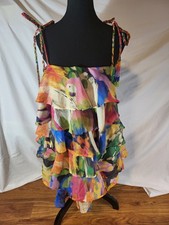 show me your mumu rowan ruffle Beads Size Small Floral Colorful