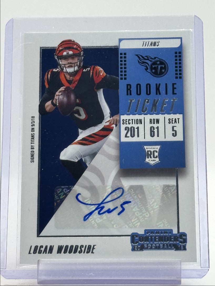 Logan Woodside Panini Contenders #223 Autograph