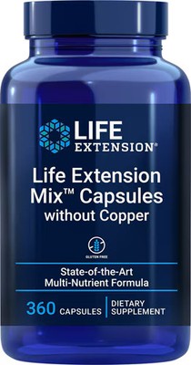2 X Life Extension Mix� Capsules without Copper -- 360 Capsules