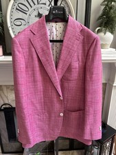 SUITSUPPLY Personal Tailoring LAZIO men's sport jacket - linen / wool / silk 44L