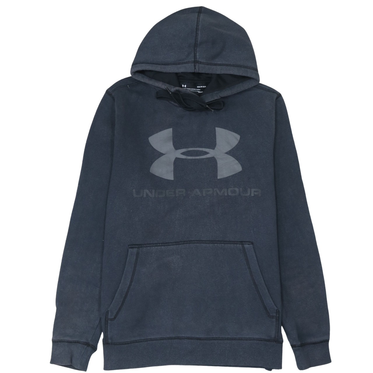 Under Armour Mens Hoodie Black Fleece ColdGear Logo Kangaroo Pocket S