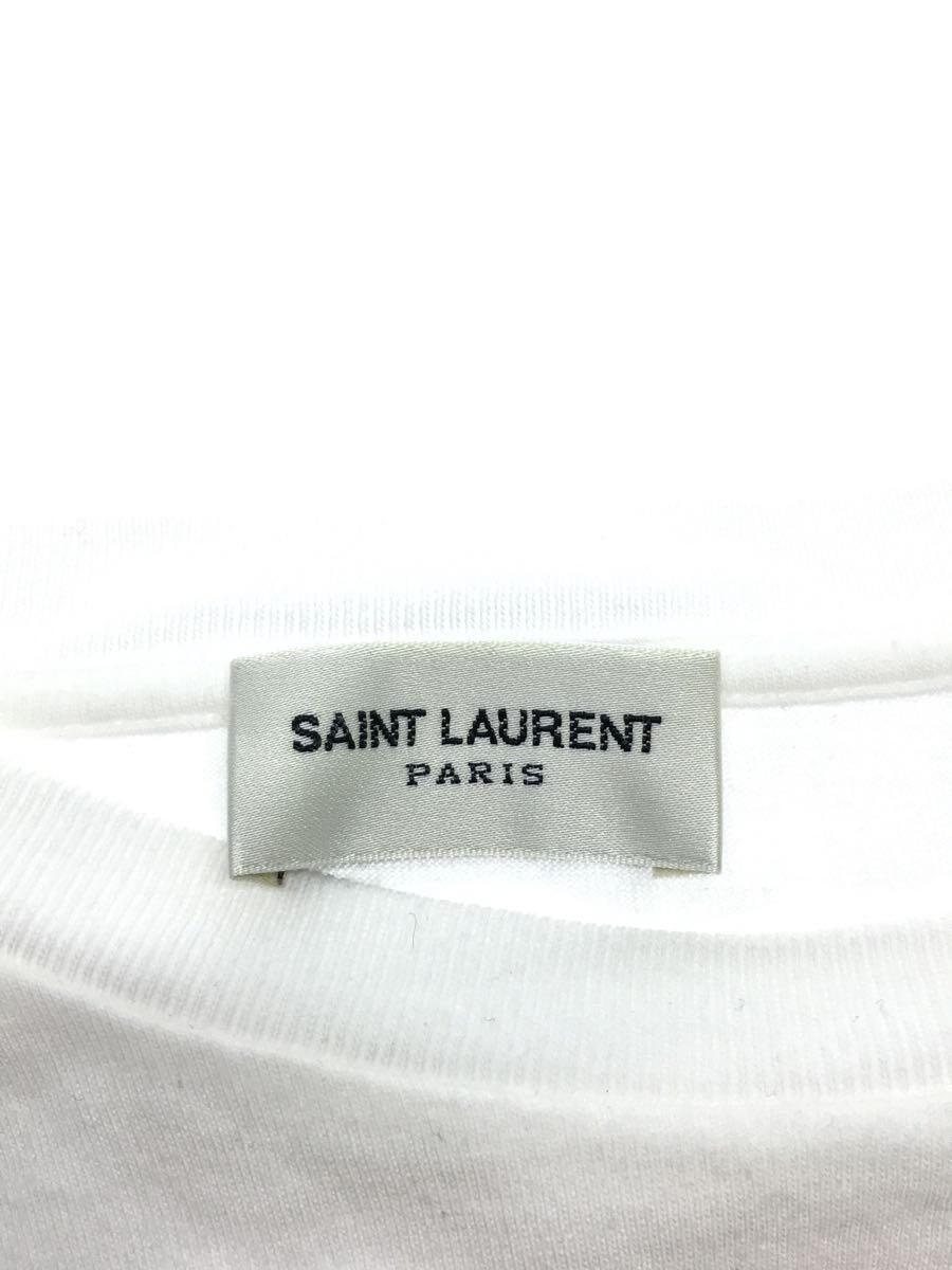T shirt SAINT LAURENT cotone bianco 646187 Y36AA usata