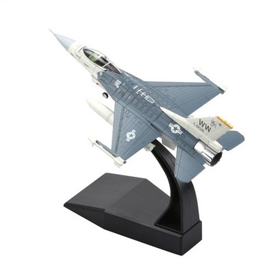 F-16C Falcon Fourth Gen Fighter Model 1:100 Scale Alloy Aircraft 15cm Long