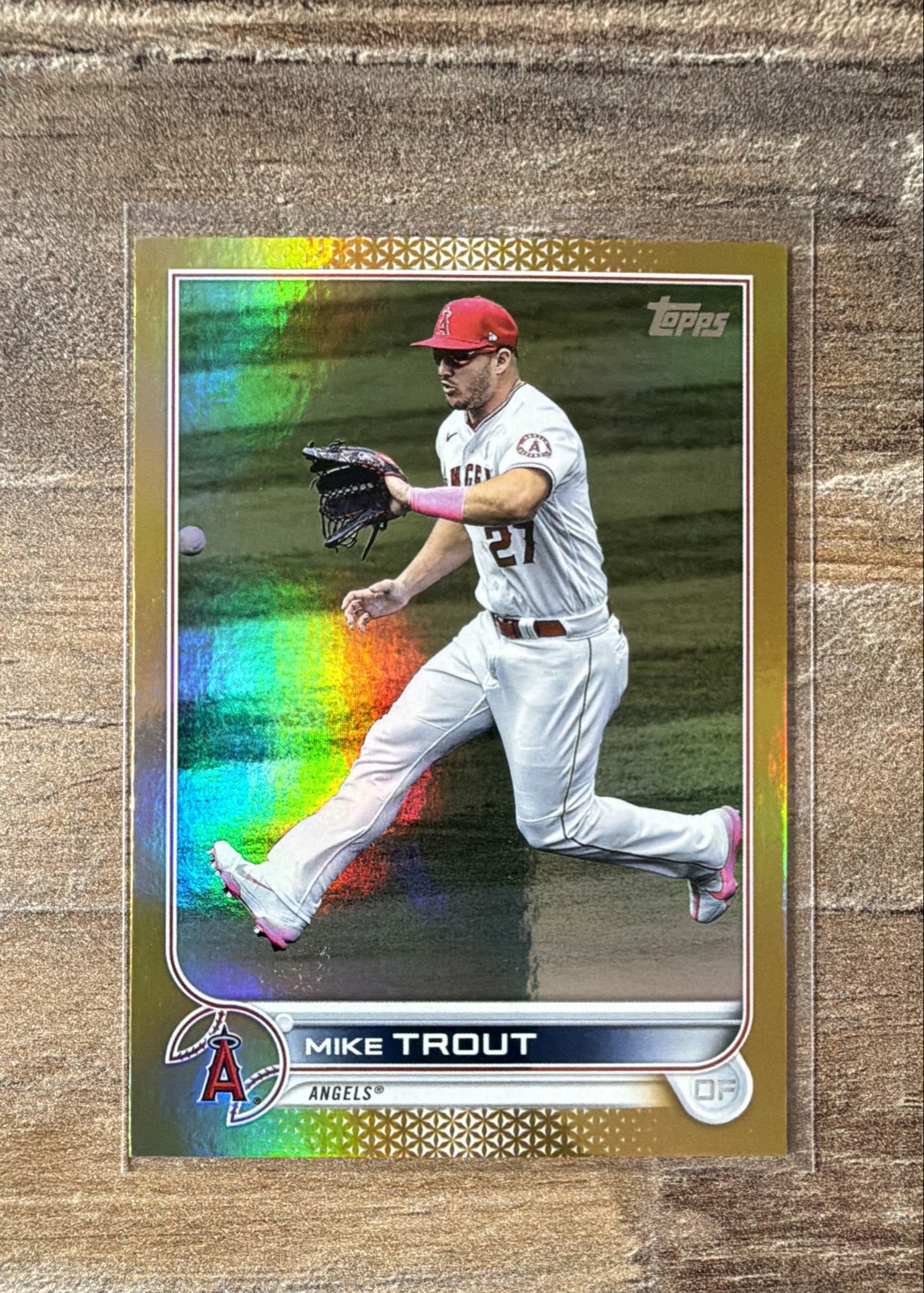 2022 Topps Series 1 Mike Trout #27 Gold Foil
