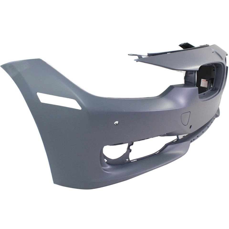 Cubierta de parachoques delantero para BMW 328i 2012-2015 imprimada con orificios de luz antiniebla y PDC Foto 3 de 4