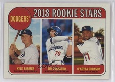 2018 Topps Heritage Rookie Stars O'Koyea Dickson Kyle Farmer Tim Locastro x1r