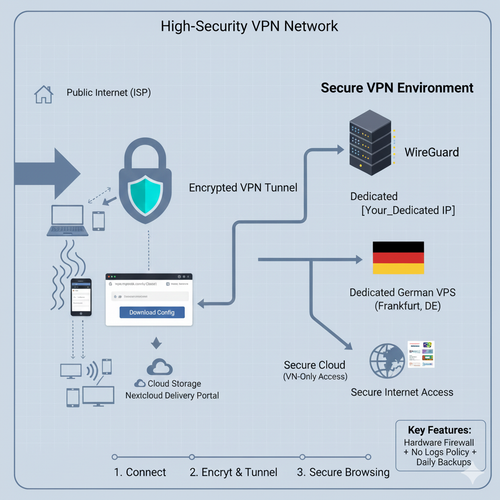 VPN PRO 6 Months 20 Devices WireGuard & German Static IP - Read descriptions
