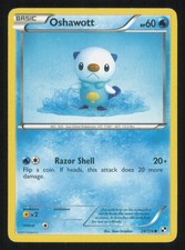 OSHAWOTT 28/114 COMMON BLACK & WHITE LP POKEMON on eBay