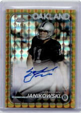 2024 Topps Chrome Sebastian Janikowski Gold Wave Auto 30/50 #BA-SJA Raiders SP