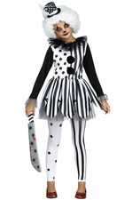 Brand New Killer Clown Girl Freakshow Child Costume