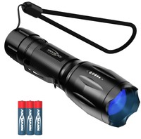 Ansmann Led-Taschenlampe Action 400 Uv, Batteriebetrieben, Schwarz