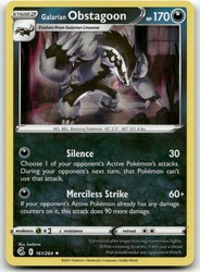 Galarian Obstagoon 161/264 Fusion Strike Holo Rare
