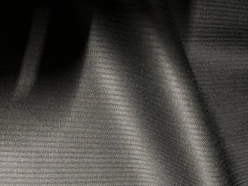 $34 for 2yds, 100%wool Black On Black Thin Stripes super 120, Suiting & Dress#77 - product listing photo