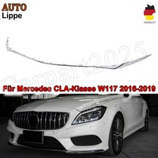 F&uuml;r Mercedes W117 C117 2016-19 Chrom Frontlippe Spoilerlippe Spoiler Zierleiste