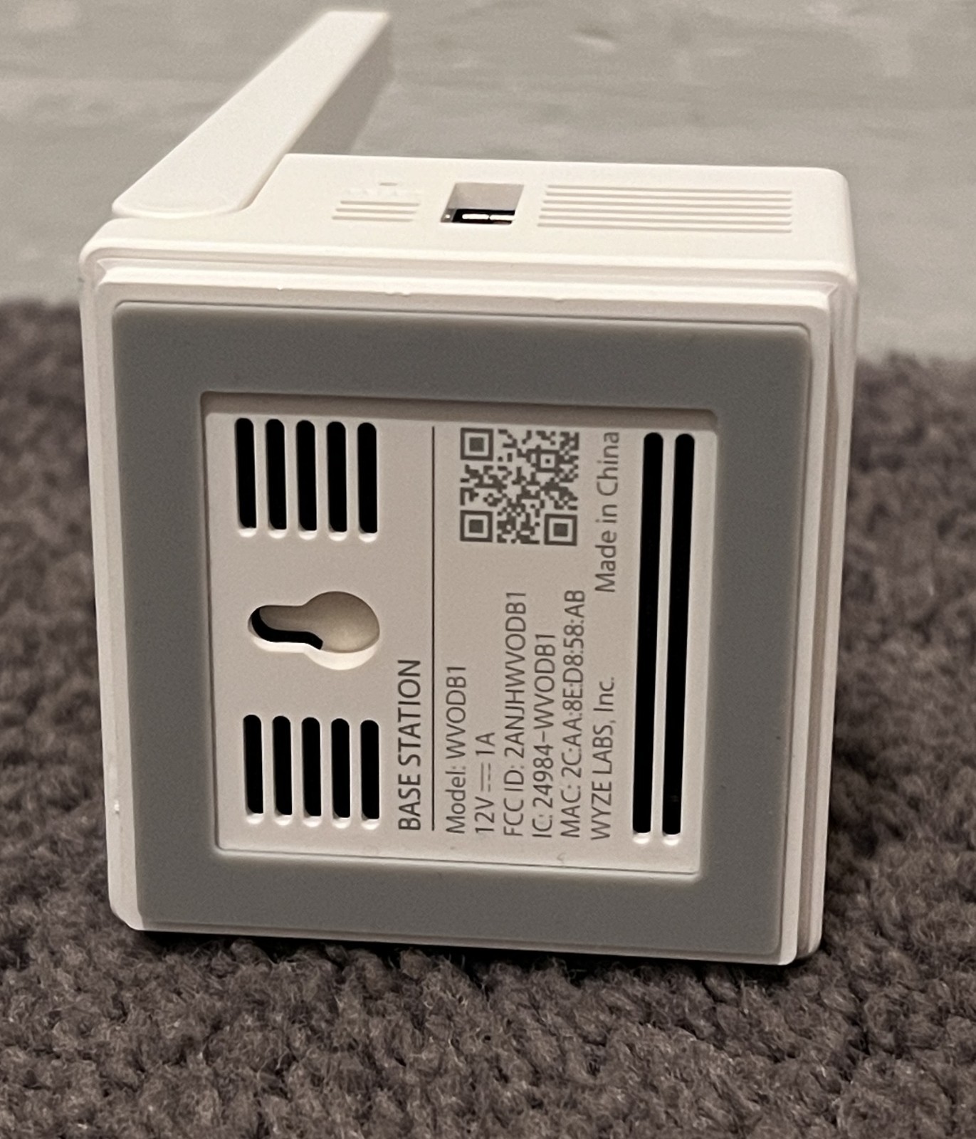 Wyze WVODB1 Wireless Smart Home Outdoor Base Station & Power Adapter Cord