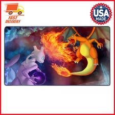 Charizard vs Mew two Board Card Game Pokemon Mouse Pad Desk Mat BVP689