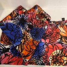 ECHO SCARF Abstract Floral GRAPHIC Multicolor  PRINT Rectangle POLYESTER 19X70