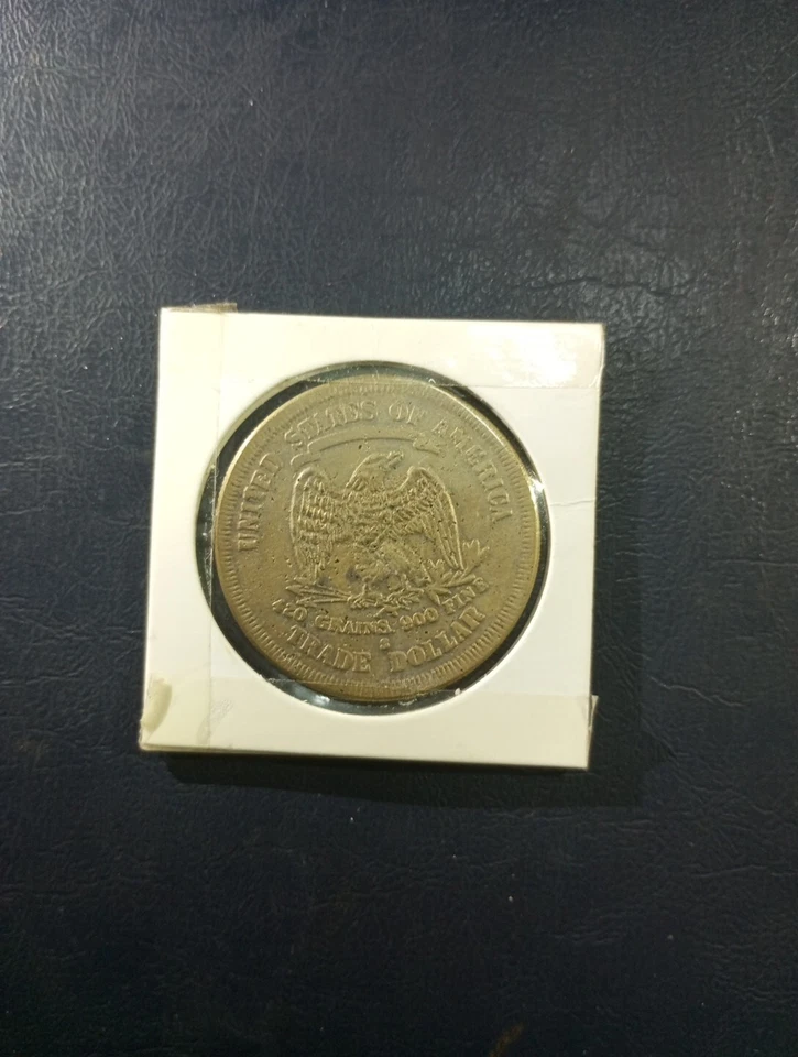 1875 Statue Of Liberty San Francisco America US Silver Trade $1 Dollar Coin - Image 4 of 4