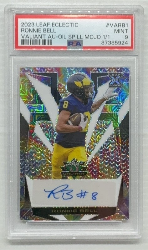 Ronnie Bell Leaf Eclectic Valiant Autographs #VARB1 Oil Spill Mojo 1/1