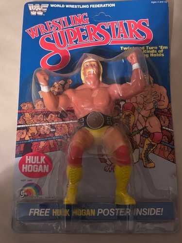 1984 wwf wwe ljn hulk hogan series 1 wrestling figure 5 back moc unpunched