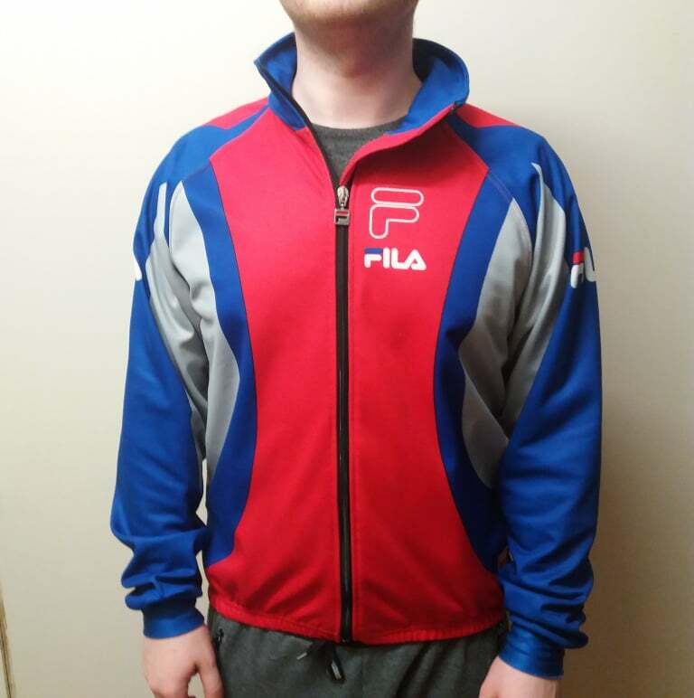 MAGLIA UOMO MANICA LUNGA FILA ITALIA ITALIA CICLISMO JERSEY MAGLIA MAILLOT Taglia 4