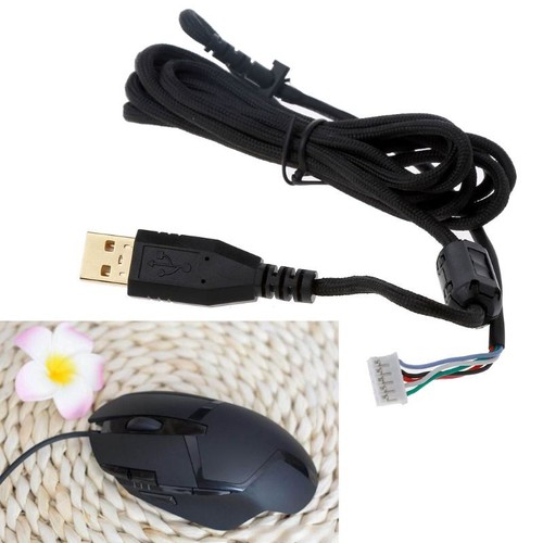 2m Replacement Durable PVC USB Mouse Cable Mouse Lines for G402 Mouse - Afbeelding 3 van 8